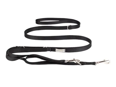 Produktbild von Verstellbare Hundeleine 8 in 1 SAMBA, Schwarz M, Schwarz M Amiplay