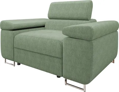 Produktbild von MIRJAN24 Sessel Torezio Cord, Polstersessel mit Einstellbare Kopfstützen, Wohnzimmer, 134x102x70-90 cm (Farbe: Poso 47)