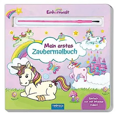 Obrázek produktu pro Trötsch Malbuch s štětcem Moje první kouzelná omalovánka Svět jednorožců