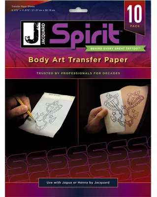 Produktbild von Jacquard Haut Transferpapier A4 10 Blatt für temporäre Tattoos