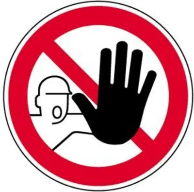 Produktbild von MOEDEL 600236385 Zutritt für Unbefugte verboten, Folie selbstklebend, Ø 10cm