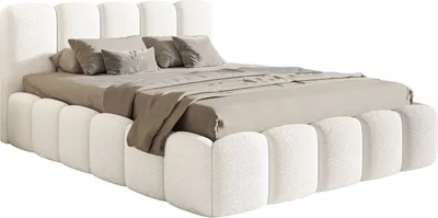 Produktbild von Selsey Cloudy II - Polsterbett mit Lattenrost und Bettkasten, creme, 180x200 cm
