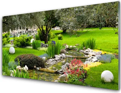 Produktbild von Acrylglasbilder 100x50 Wandbild Druck Garten Natur