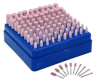 Image de 100 pièces : meules d'affûtage et disques de polissage - pour perceuses
