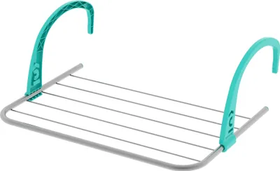 Obrázek produktu pro Colombo New Scal Facile, Připevnitelný sušák, Ocel, Šedá, Tyrkysová, 3 m, 360 g, 50 cm