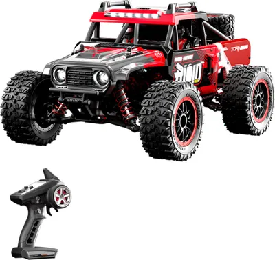 Zdjęcie produktu dla Zdalnie sterowana ciężarówka, zdalnie sterowany samochód, pojazd terenowy, 48 km/h, 4WD, 2,4 GHz, pełnoprawny samochód wspinaczkowy ze światłami LED na każdy teren