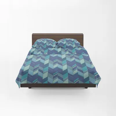 Bettwäsche-Set Perkal-Baumwolle 180x280 cm + 2 Kissenbezüge 50x80 cm