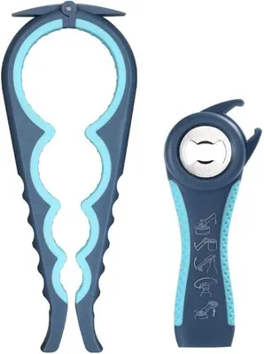 Produktbild von 5-in-1 Multifunktionale Flaschenöffner für Arthritis, Dosen- und Glasöffner - Schwarz
