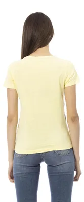 Produktbild von Damen-T-Shirt, kurze Ärmel, Rundhalsausschnitt, Frontprint, Baumwolle, Viskose