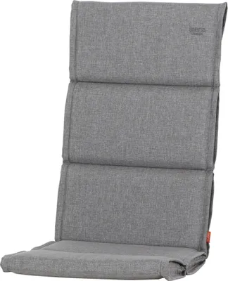 Produktbild von Hochlehnerauflage >Stella< in silber, 100% Polypropylen - 120x5x48cm (BxHxT)