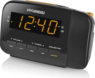 Image de Réveil avec radio et projecteur Hyundai - RAC481PLLBO