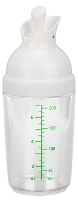 Salatdressing-Shaker 200 ml, auslaufsicher, spülmaschinengeeignet, Weiß