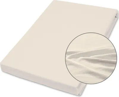 A folded fitted sheet is shown on a white background.
