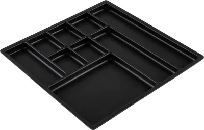 Produktbild von Einsatzschale 277x277x17mm schwarz Kunststoff, passend für Holz- und Metallmulden