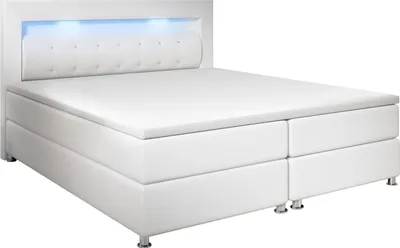 Obrázek produktu pro Postel Box Spring Montana s LED osvětlením 180 x 200 cm | bílá