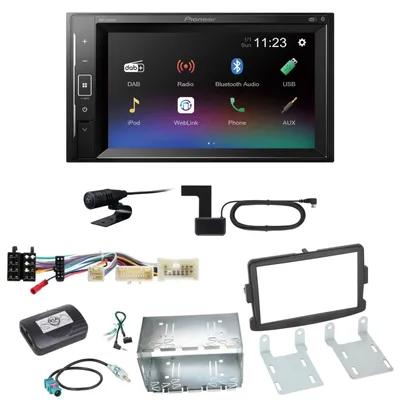 Produktbild von Pioneer DMH-A240DAB Bluetooth USB MP3 DAB+ Einbauset für Opel Vivaro Movano B
