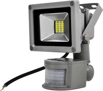 Immagine prodotto di Greenmigo Proiettore da esterno a LED da 20 W con sensore di movimento, proiettore a fascio largo, faretto da parete in alluminio, IP65, impermeabile, 6000 K, bianco freddo