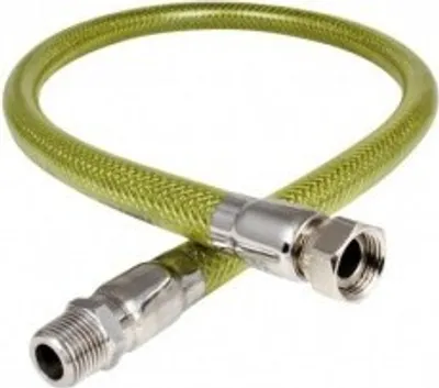 Image de Raccord Flexible Pour Conduite De Gaz À Filetage Fixe Et Écrou Tournant 1/2" L 1250 Mm