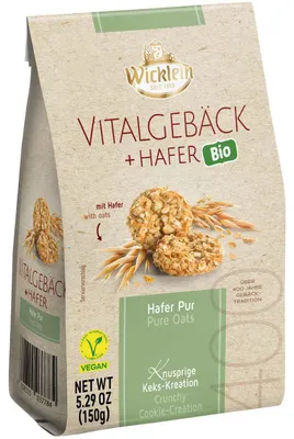 Produktbild von Wicklein Vitalgebäck + Hafer Pur 150g