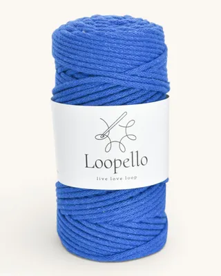 Produktbild von Loopello Baumwollkordel Pro 3 mm 100 m – Königsblau