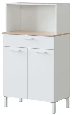 Produktbild von Habitdesig, Küchenbeistellschrank mit 2 Türen und 1 Schublade – Mikrowellenschra