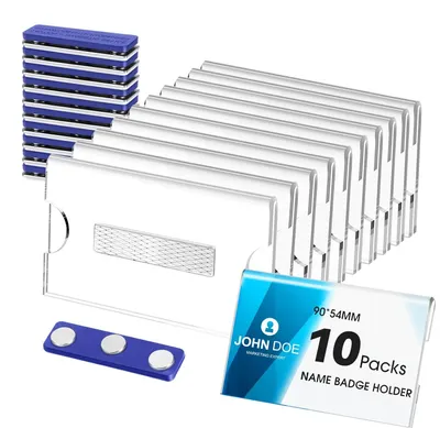 Productafbeelding van Magnetische Naamlabels - 10 Stuks - 90 x 54 mm