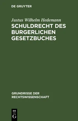 Produktbild von Schuldrecht des Burgerlichen Gesetzbuches