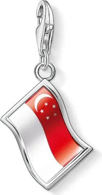 Zdjęcie produktu dla Koraliki damskie Thomas Sabo 1210-603-10 w kolorze czerwonego srebra (1 cm)