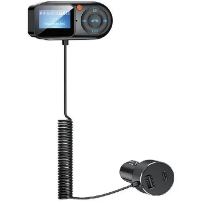 Immagine prodotto di Trasmettitore FM - THOMSON - 12/24 V - con display remoto - cavo da 2 m - voltmetro