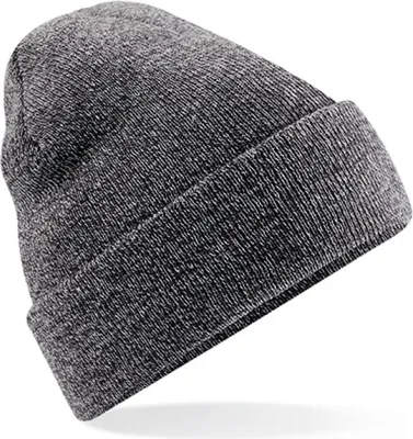 Image de Beechfield B45 | Original Cuffed Beanie Bonnet d'hiver - Couleur : Antique Grey - Taille : One Size