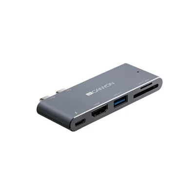 Immagine prodotto di Canyon ChargingDock 2xTB -> HDMI/USB 3.0/USB-C/SD-Slot 100W retail