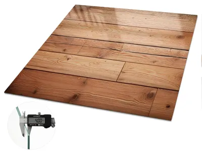 Produktbild von Glas Tischplatte 60x60 cm – Tischauflage aus gehärtetem Glas – Glasplatte für Esstisch – Küchentischplatte aus Glas – Tischschutz Glas modern – Dekorative Glasplatte – Pflegeleichte Glastischplatte – Sicherheitsglas Tischplatte – Holzhintergrund, KI-generiertes Bild