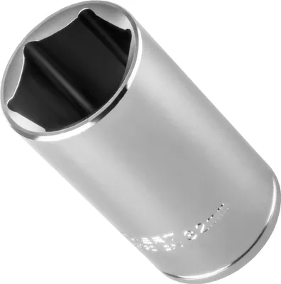 Produktbild von 32mm, Steck-Schlüssel Einsatz Lang 78mm | Steck-Nuss Lang, GRÖßEN: 8-32mm | Sechskantschlüssel, Innensechskant 1/2 Zoll, Chrom-Vanadium Stahl