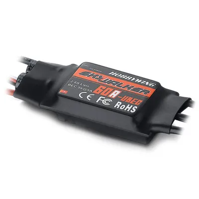 Produktbild von Hobbywing Skywalker 60A Regler für .50 Class 2-6s, 5A UBEC