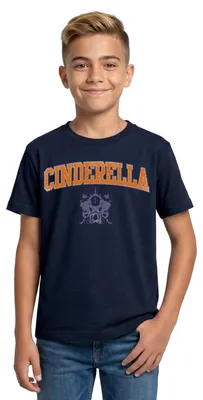 Produktbild von Cinderella Schriftzug Mit Emblem Teenager T-Shirt, 134/146 (9-11 Jahre), Navy