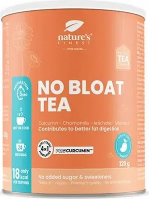 Produktbild von No Bloat Tea - Kein Aufblähen Tee mit Kamille, Kurkuma & - Nature's Finest, 120 g