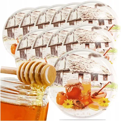 Produktbild von Silgan Twist-Off Deckel für Gläser FI 82 Bienenmotiv 10 Stück
