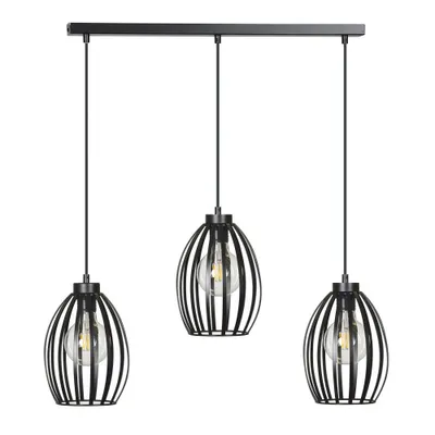 Produktbild von Hängelampe E27 Schwarz Metall Modern Esstisch Hängeleuchte