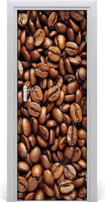 Produktbild von Tulup Türaufkleber 75x205 cm Dekorative Aufkleber Selbstklebend Wasserdichte Tapete Abnehmbar Schlafzimmer Wohnzimmer Wohnkultur - Kaffeebohnen