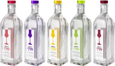 Produktbild von Sutterer 1799 tasting Set - 5x verschiedene Sorten Obstbrand je 0,5L (40% Vol) Kirschwasser Mirabellenbrand Williams-Christ Birnenbrand Himbeergeist Zwetschgenbrand - [Enthält Sulfite]