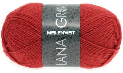 Produktbild von Lana Grossa - Meilenweit 4-fach 50g 1323 dunkelrot