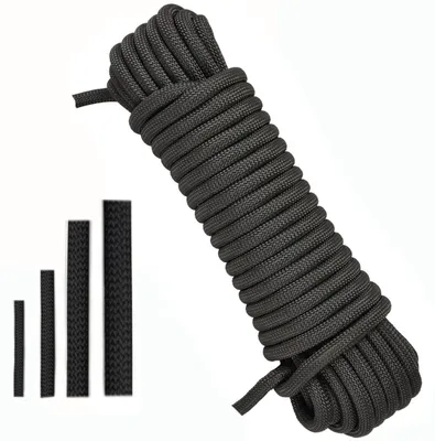 Obrázok produktu pre Univerzálna lano 6 mm x 50 m, farba: čierna