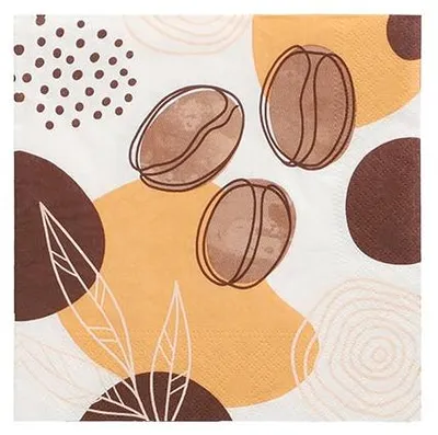 Image de Papstar serviettes de table Coffee Beans