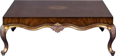 Produktbild von Casa Padrino Luxus Barock Couchtisch Braun Intarsien / Antik Gold 130 x 130 x H. 46 cm - Prunkvoller Wohnzimmertisch im Barockstil - Barock Möbel - Luxus Möbel im Barockstil - Edel & Prunkvoll