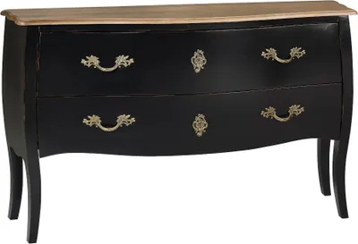 Produktbild von Shabby-Chic-Kommode, Eichendeckplatte, 2 Schubladen
