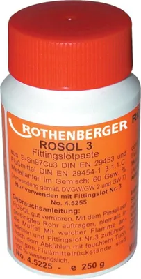 Obrázok produktu pre ROTHENBERGER Spájkovacia pasta ROSOL 3, 250g - 45225