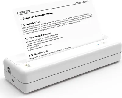 Produktbild von Tragbarer Thermodirekt-Drucker MT810 300dpi 210mm USB-C Bluetooth