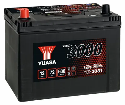Produktbild von YUASA YBX3000 Starterbatterie 12V 72Ah 630A/EN D26 Batterie