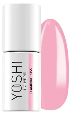 Obrázek produktu pro Yoshi | Hybridní lak 827 Flamingo Kiss – 6 ml – pastelová barva – UV/LED lak na nehty – tropická červená