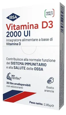 Image de VITAMINE D3 IBSA, 2000 UI, 30 comprimés orodispersibles